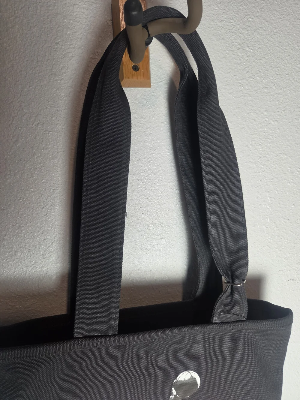 Jordan Black Tote with Red and Orange Graphic NWT